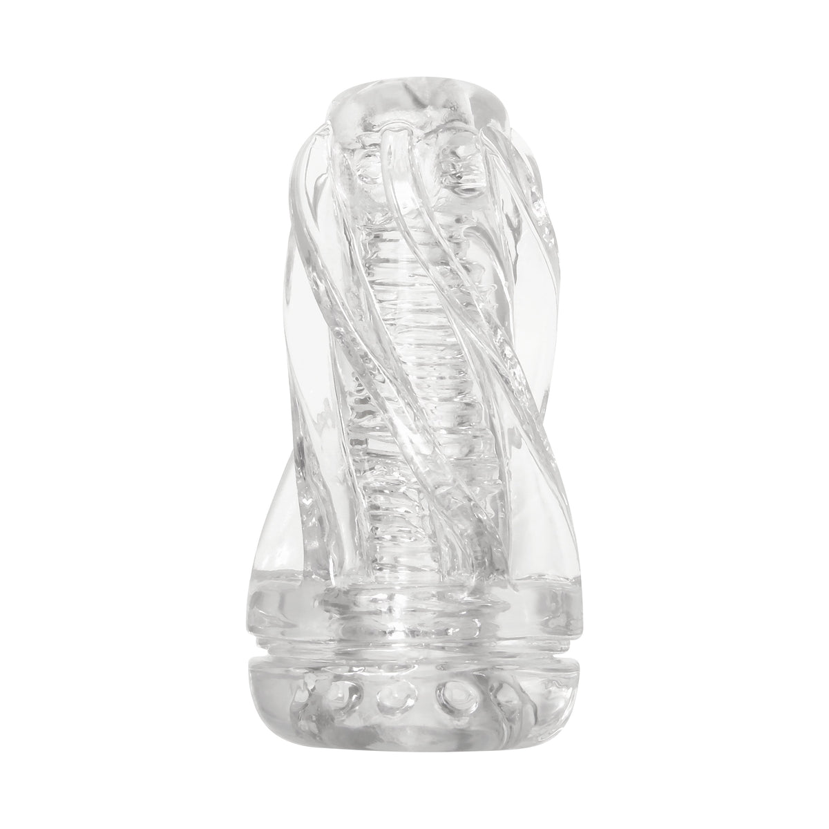 Zero Tolerance - Twist Squishy Cup Masturbator (Clear) - Clear - Masturbator Resusable Cup (Non Vibration)