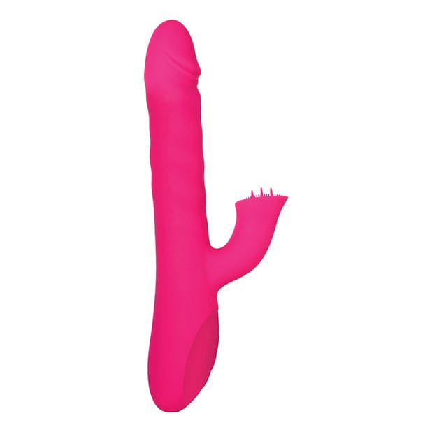 Adam & Eve - Eve's Thrusting Rotating Rabbit Flicker Dual Stimulator Rabbit Vibrator (Pink) Rabbit Dildo (Vibration) Rechargeable 625415875 CherryAffairs