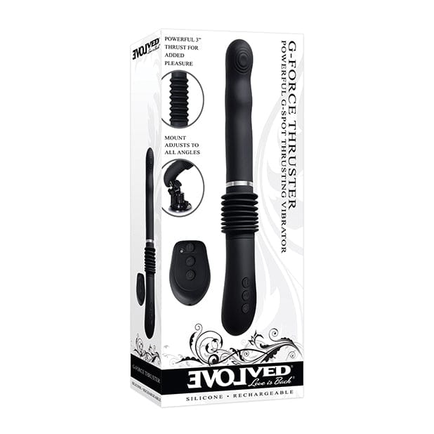 Evolved - G Force Thruster G Spot Thursting Vibrator (Black) G Spot Dildo (Vibration) Rechargeable 625505748 CherryAffairs