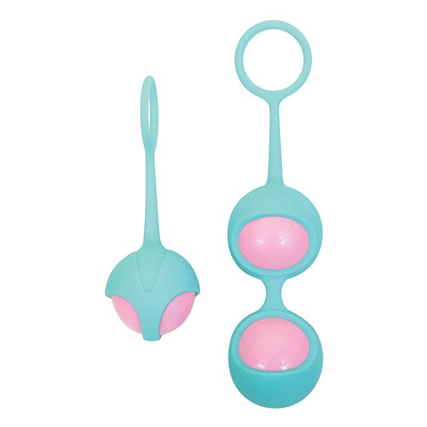 Adam & Eve - Eve's Kegel Training Set (Pink/Teal) Kegel Balls (Non Vibration) 622554462 CherryAffairs