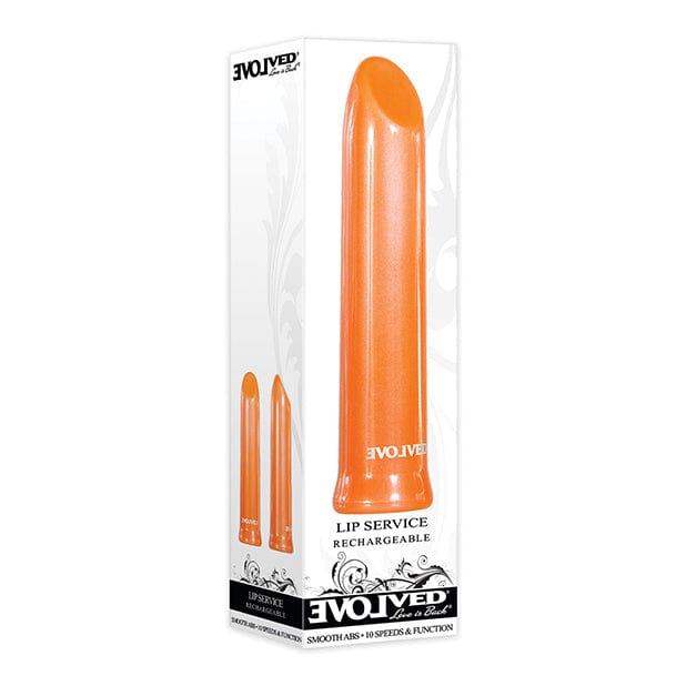 Evolved - Lip Service Rechargeable Bullet Vibrator (Orange) Bullet (Vibration) Rechargeable 625502910 CherryAffairs