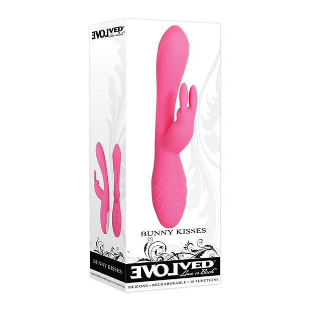 Evolved - Bunny Kisses Silicone Rechargeable Rabbit Vibrator (Pink) Anal Beads (Vibration) Rechargeable 625500341 CherryAffairs