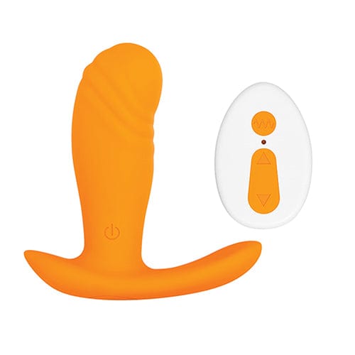 Evolved - Creamsicle Remote Control Silicone Vibrating Anal Plug (Orange) Remote Control Anal Plug (Vibration) Rechargeable 625509288 CherryAffairs