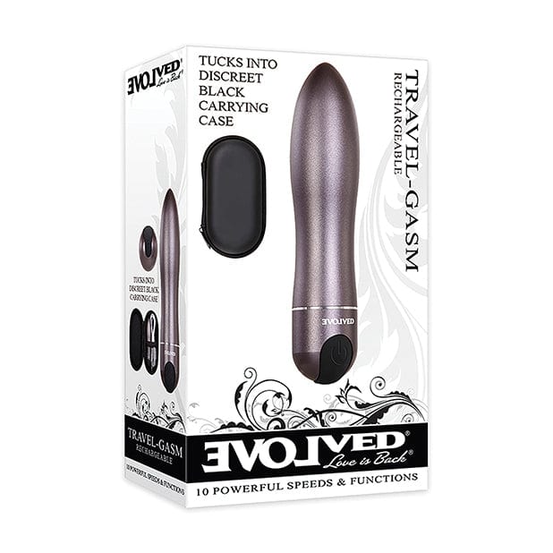 Evolved - Travel Gasm Bullet Vibrator (Grey) Bullet (Vibration) Rechargeable 622636199 CherryAffairs