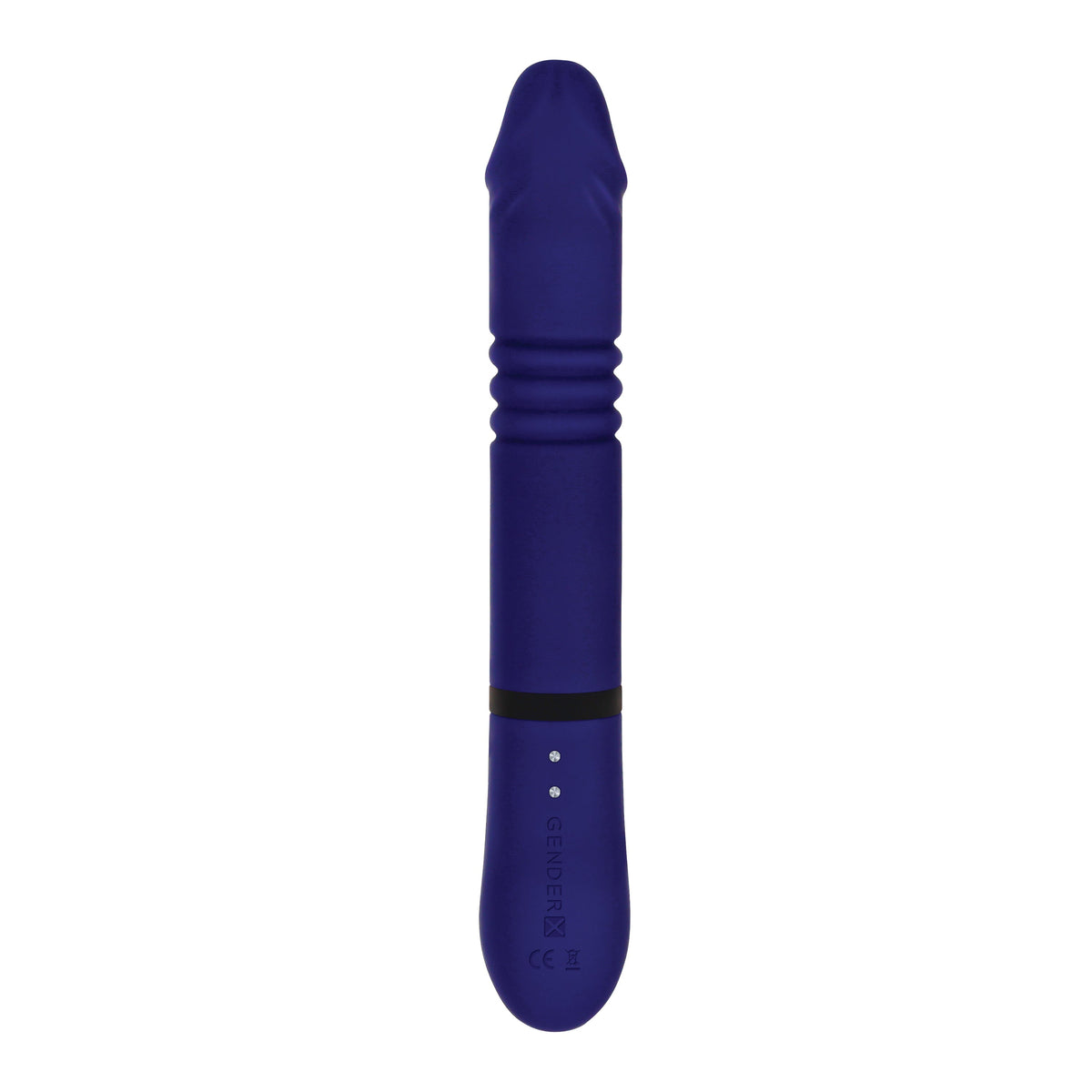 Evolved - Gender X All In One Thrusting Rotating Rabbit Vibrator (Blue) - Blue - Rabbit Dildo (Vibration) Rechargeable