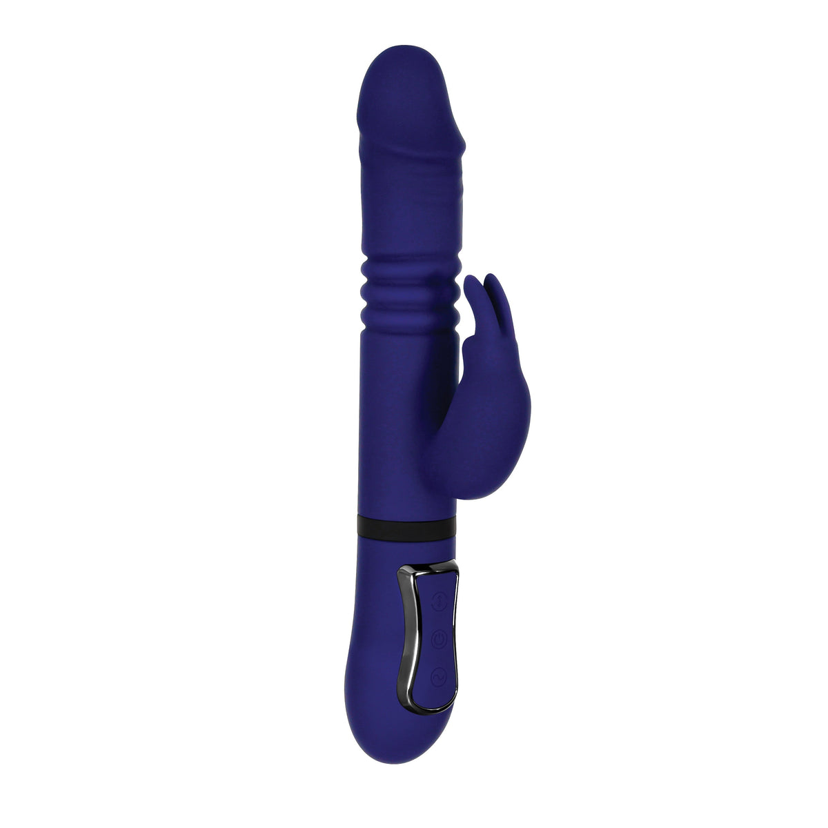 Evolved - Gender X All In One Thrusting Rotating Rabbit Vibrator (Blue) - Blue - Rabbit Dildo (Vibration) Rechargeable