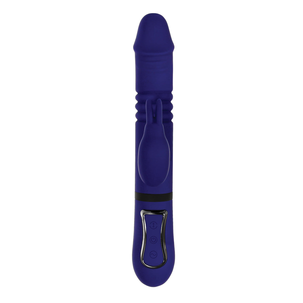 Evolved - Gender X All In One Thrusting Rotating Rabbit Vibrator (Blue) - Blue - Rabbit Dildo (Vibration) Rechargeable