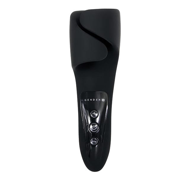 Evolved - Gender X The Embrace Vibrating Pulsing Masturbator (Black) Masturbator Soft Stroker (Vibration) Rechargeable 625502783 CherryAffairs