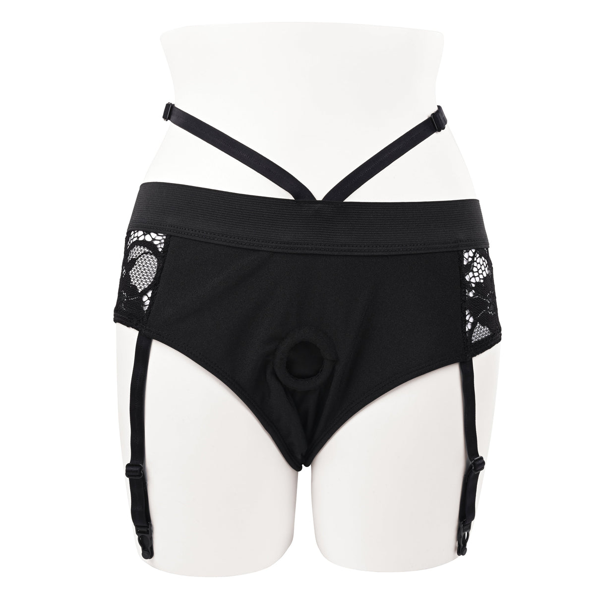 Evolved - Gender X Snuggle Up Remote Vibrating Strap On (Blue) - Blue - Strap On with Dildo for Reverse Insertion