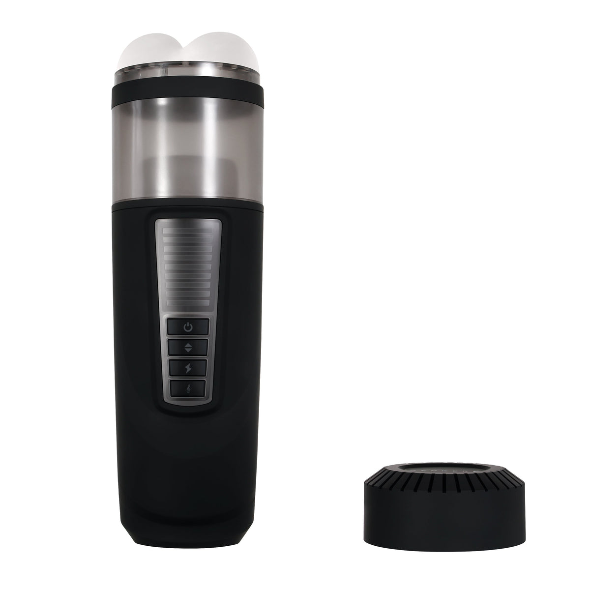 Evolved - Gender X Message In A Bottle Spinning Thrusting Stroker Masturbator (Black) - Black - Masturbator Soft