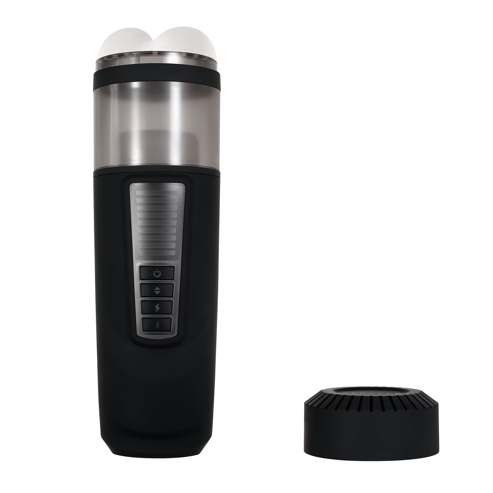 Evolved - Gender X Message In A Bottle Spinning Thrusting Stroker Masturbator (Black) - Black - Masturbator Soft