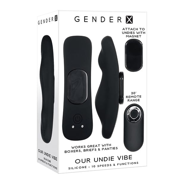 Evolved - Gender X Our Undie Vibe Remote Control Panty Vibrator (Black) Panties Massager Remote Control (Vibration) Rechargeable 625507484 CherryAffairs