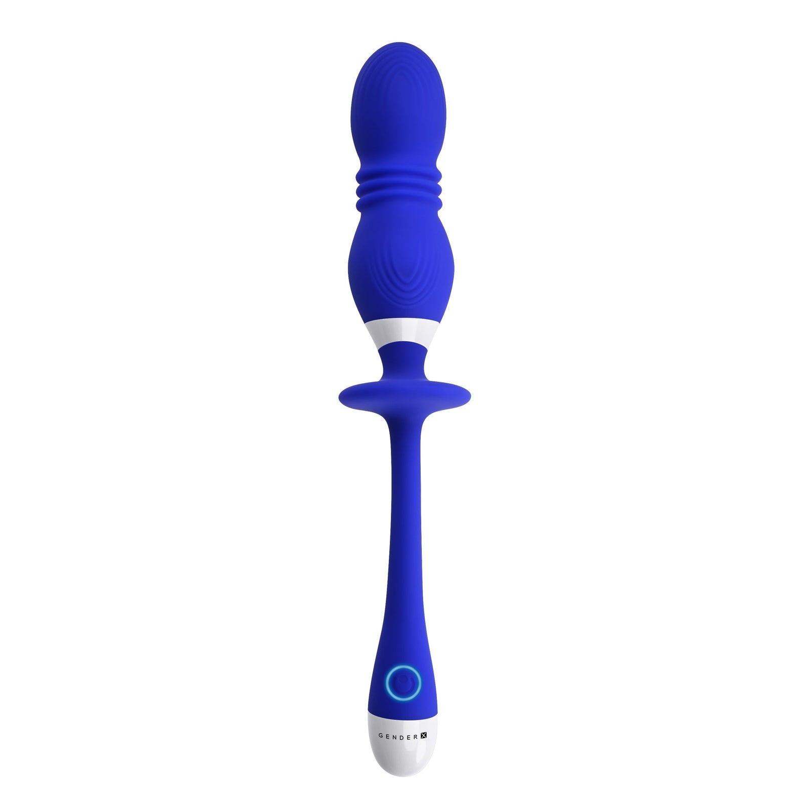 Evolved - Gender X Play Ball Thrusting Egg Vibrator (Blue) - Blue - Wireless Remote Control Egg (Vibration) Rechargeable