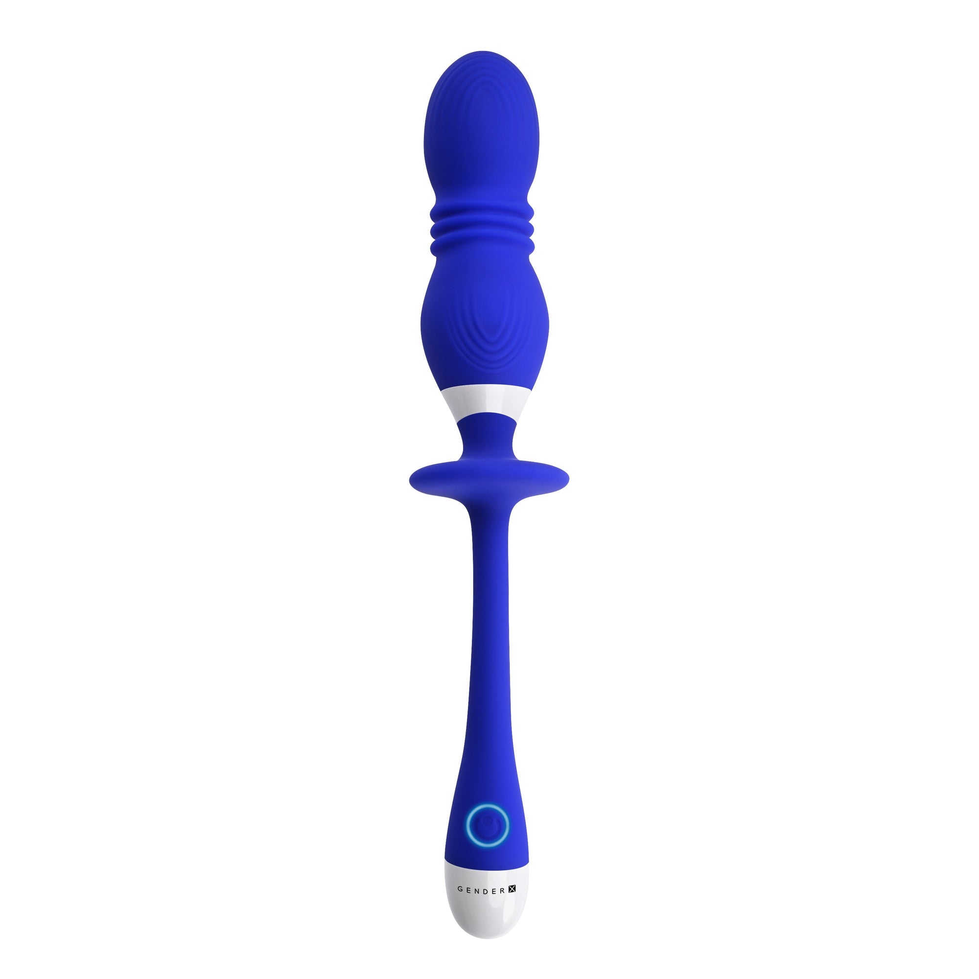Evolved - Gender X Play Ball Thrusting Egg Vibrator (Blue) - Blue - Wireless Remote Control Egg (Vibration) Rechargeable