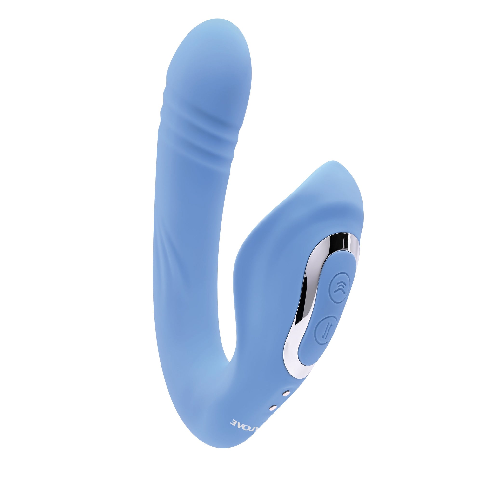 Evolved - Tap and Thrust Curved Vibrator (Blue) - Blue - Prostate Massager (Vibration) Rechargeable