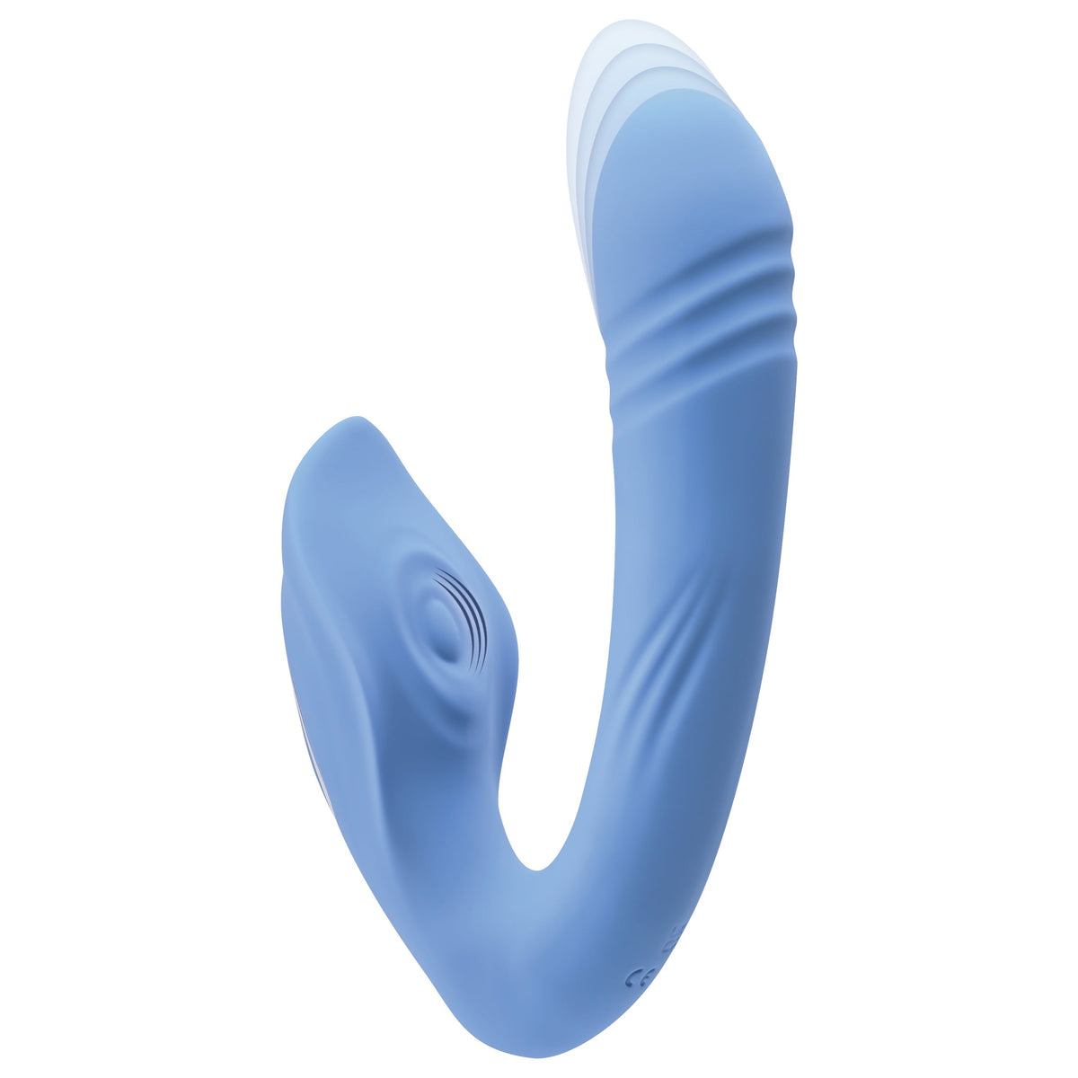 Evolved - Tap and Thrust Curved Vibrator (Blue) - Blue - Prostate Massager (Vibration) Rechargeable