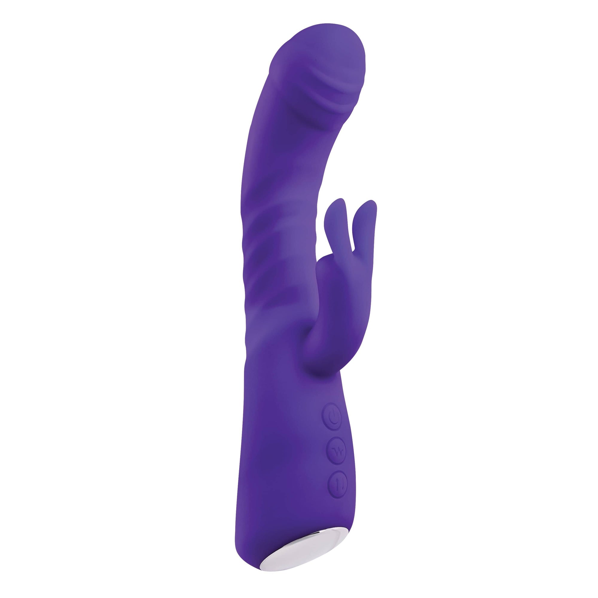 Adam & Eve - Eve's Posh Thrusting Warming Rabbit Vibrator (Purple) Rabbit Dildo (Vibration) Rechargeable 844477019314 CherryAffairs