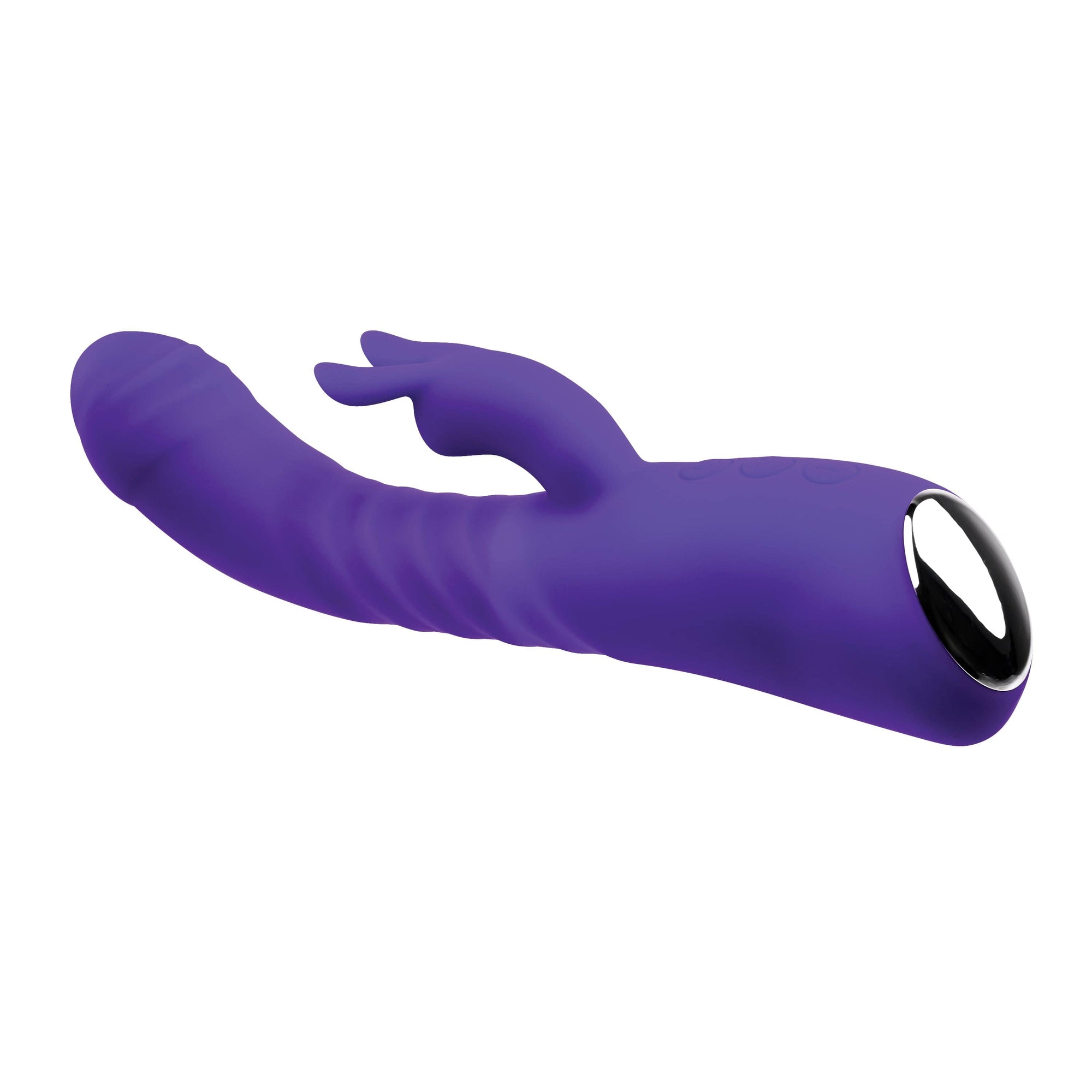 Adam & Eve - Eve's Posh Thrusting Warming Rabbit Vibrator (Purple) Rabbit Dildo (Vibration) Rechargeable 844477019314 CherryAffairs