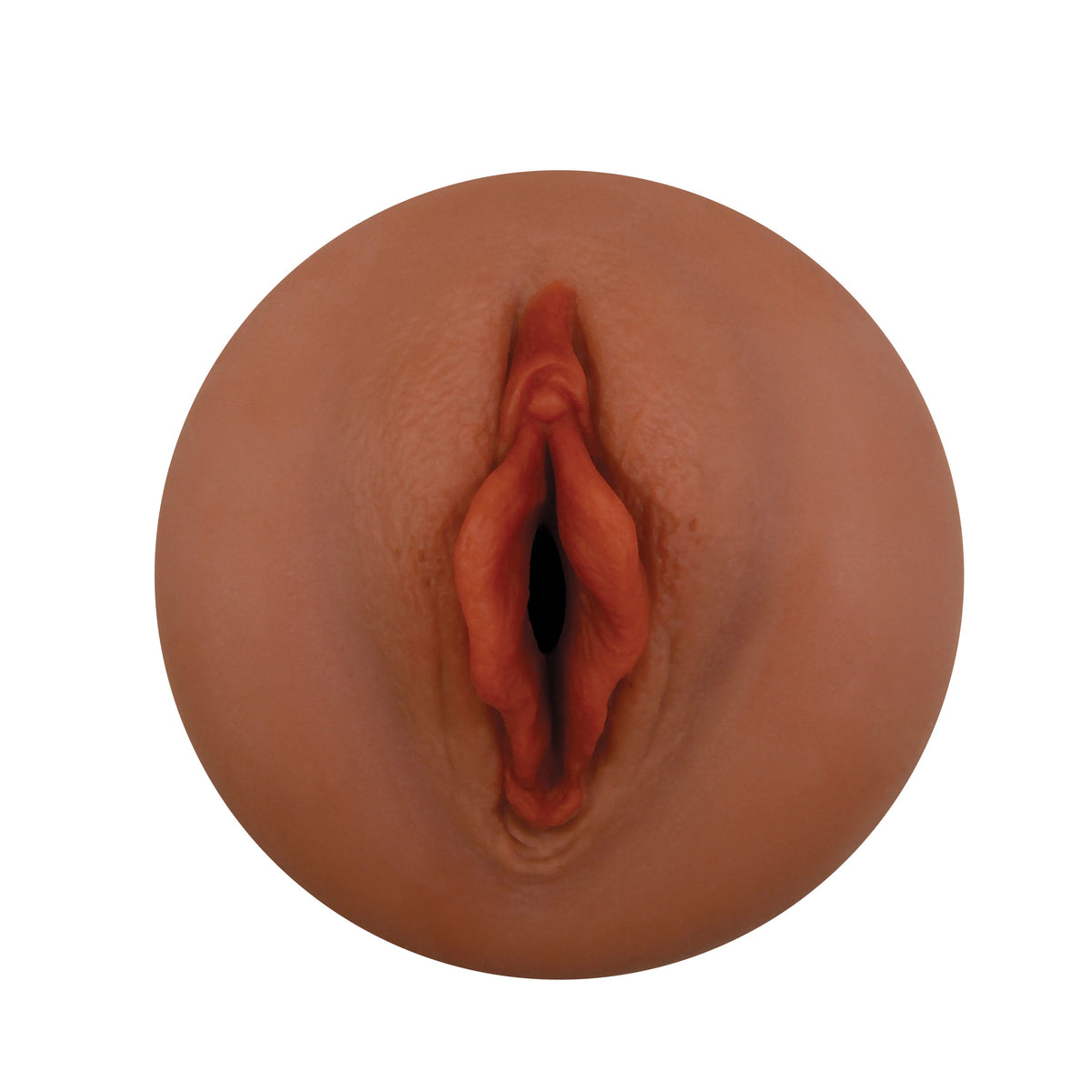 Zero Tolerance - Pop On The Go Squishy Realistic Stroker with Vibrating Cock Ring - Brown - Masturbator Vagina