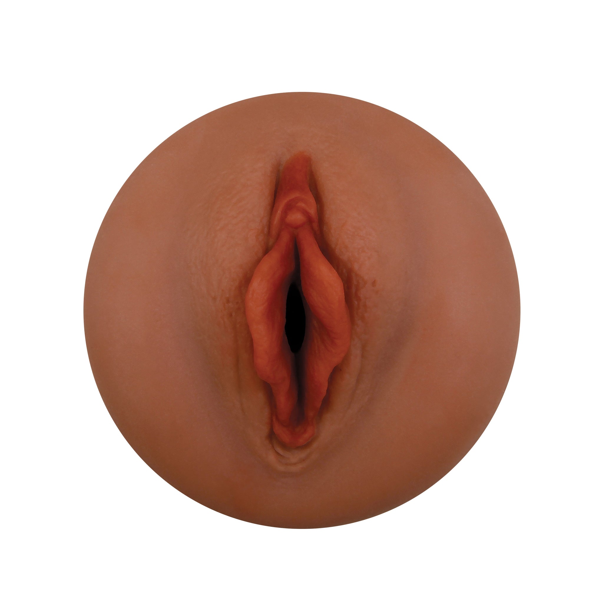 Zero Tolerance - Pop On The Go Squishy Realistic Stroker with Vibrating Cock Ring - Brown - Masturbator Vagina