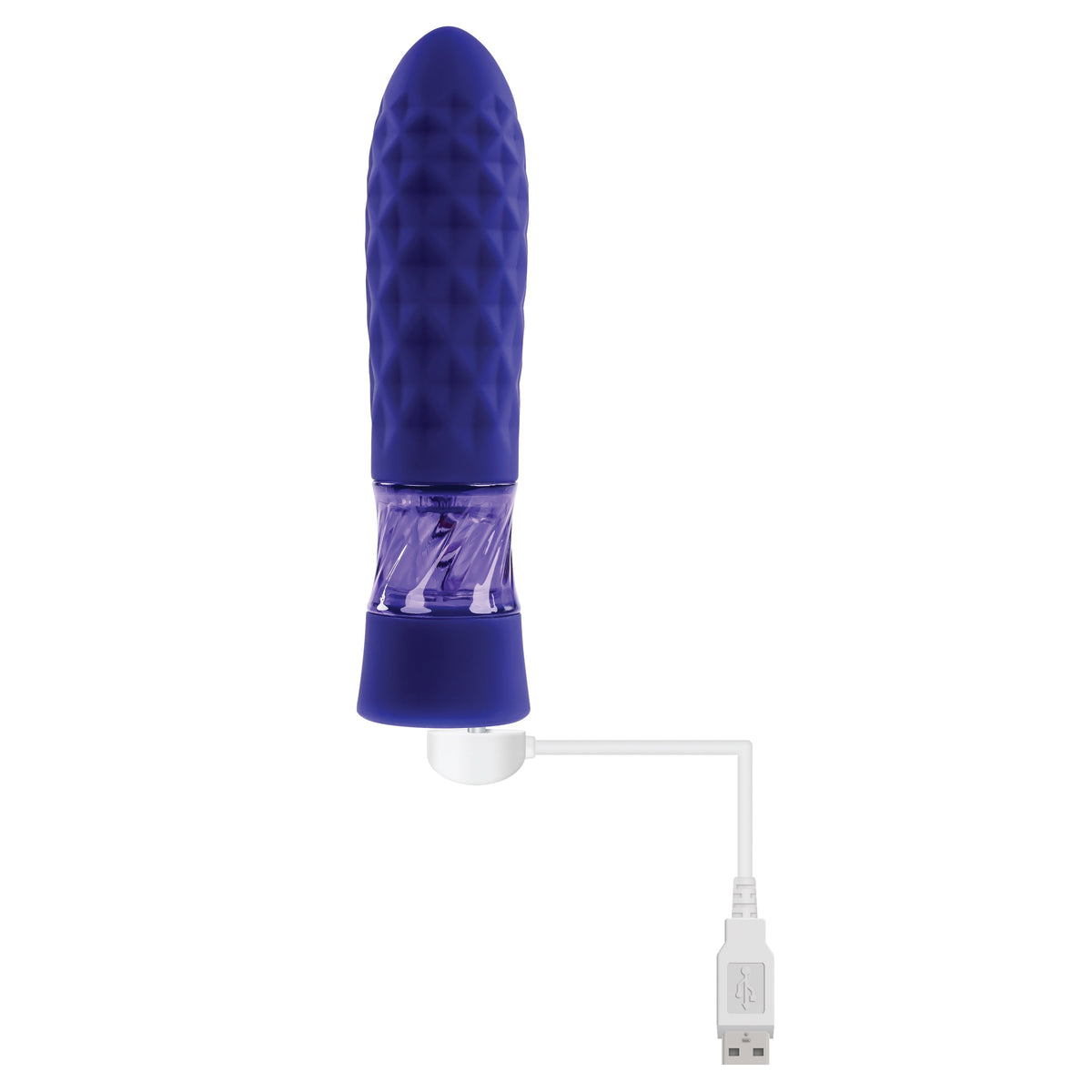 Evolved - Raver Silicone Rechargeable Bullet Vibrator (Blue) - Blue - Bullet (Vibration) Rechargeable
