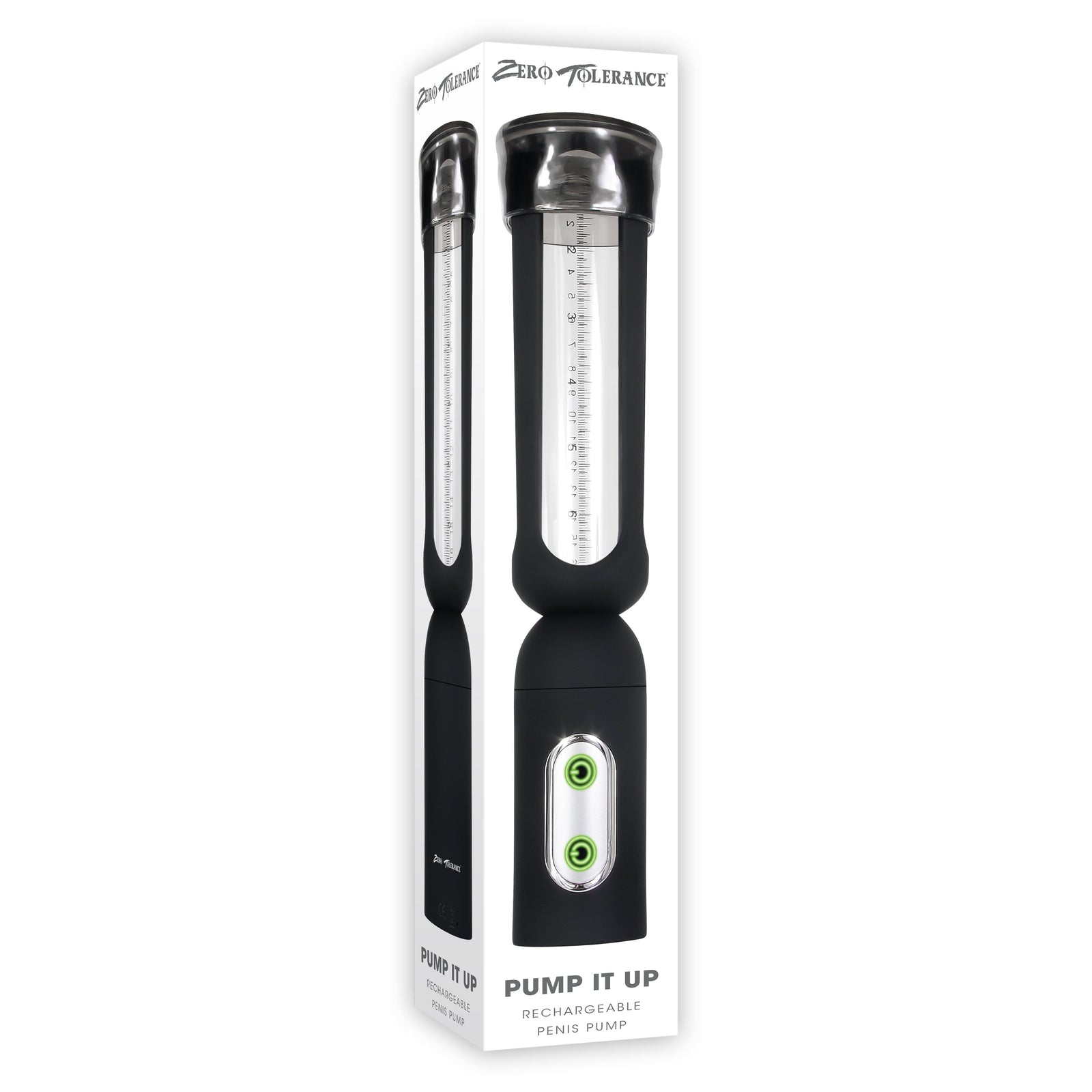 Zero Tolerance - Pump It Up Rechargeable Penis Pump (Clear) - Clear - Penis Pump (Vibration) Rechargeable