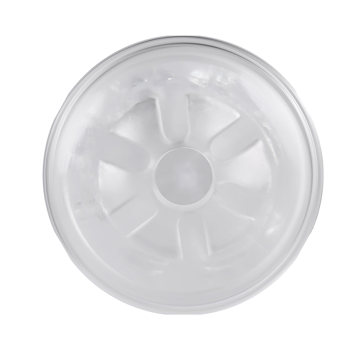 Evolved - Gender X Double Fantasy Stroker Masturbator with Vibrating Cock Ring (Clear) - Clear - Masturbator Soft