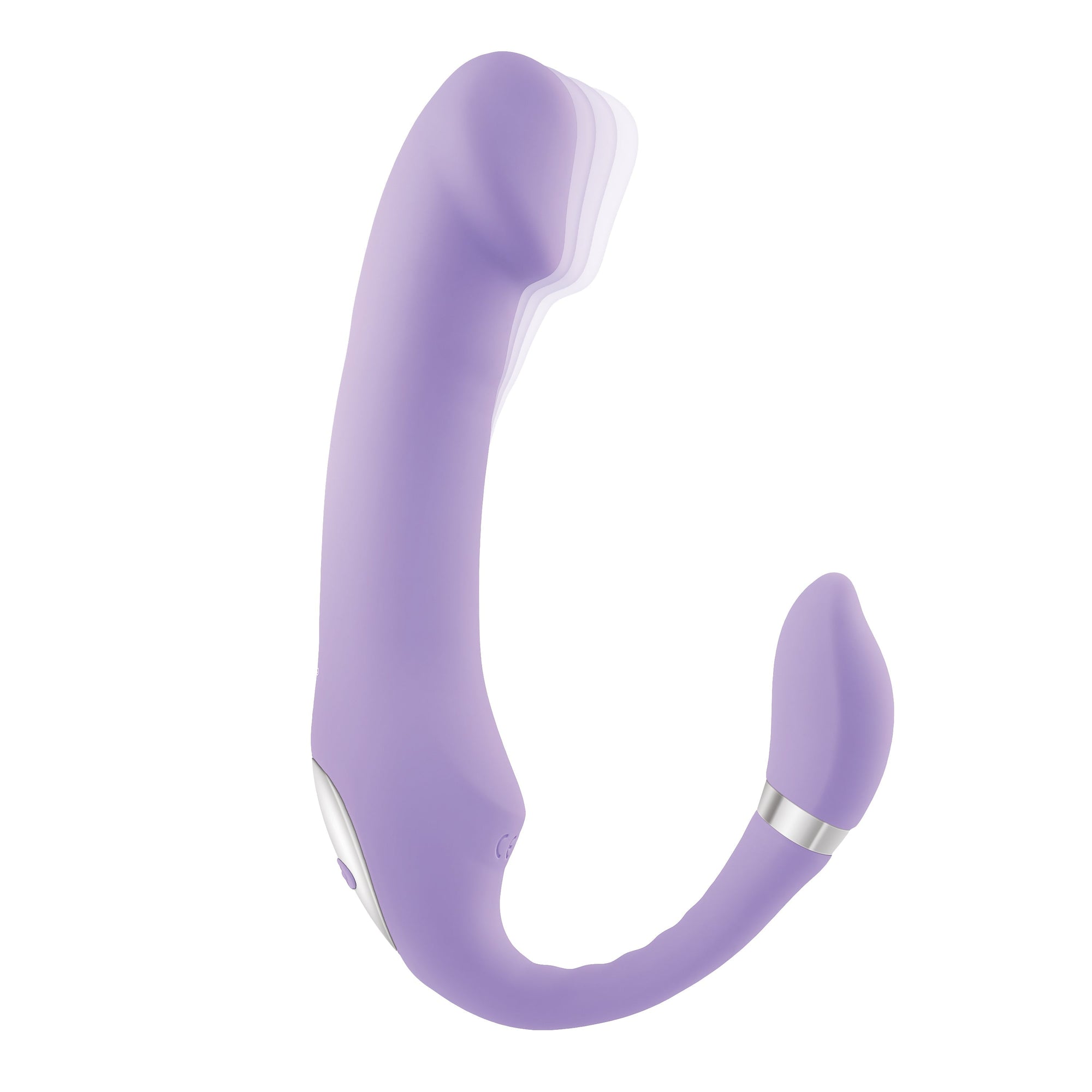 Evolved - Gender X Orgasmic Orchid Bendable C Shaped Vibrator (Purple) - Purple - Realistic Dildo w/o suction cup
