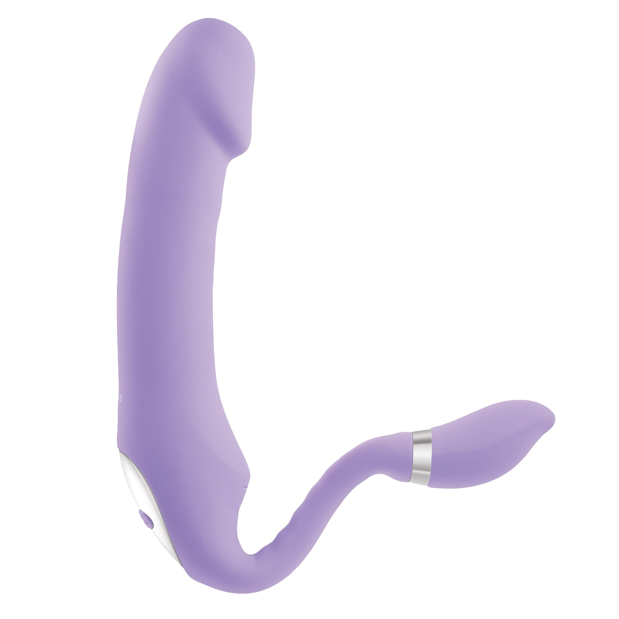 Evolved - Gender X Orgasmic Orchid Bendable C Shaped Vibrator (Purple) - Purple - Realistic Dildo w/o suction cup