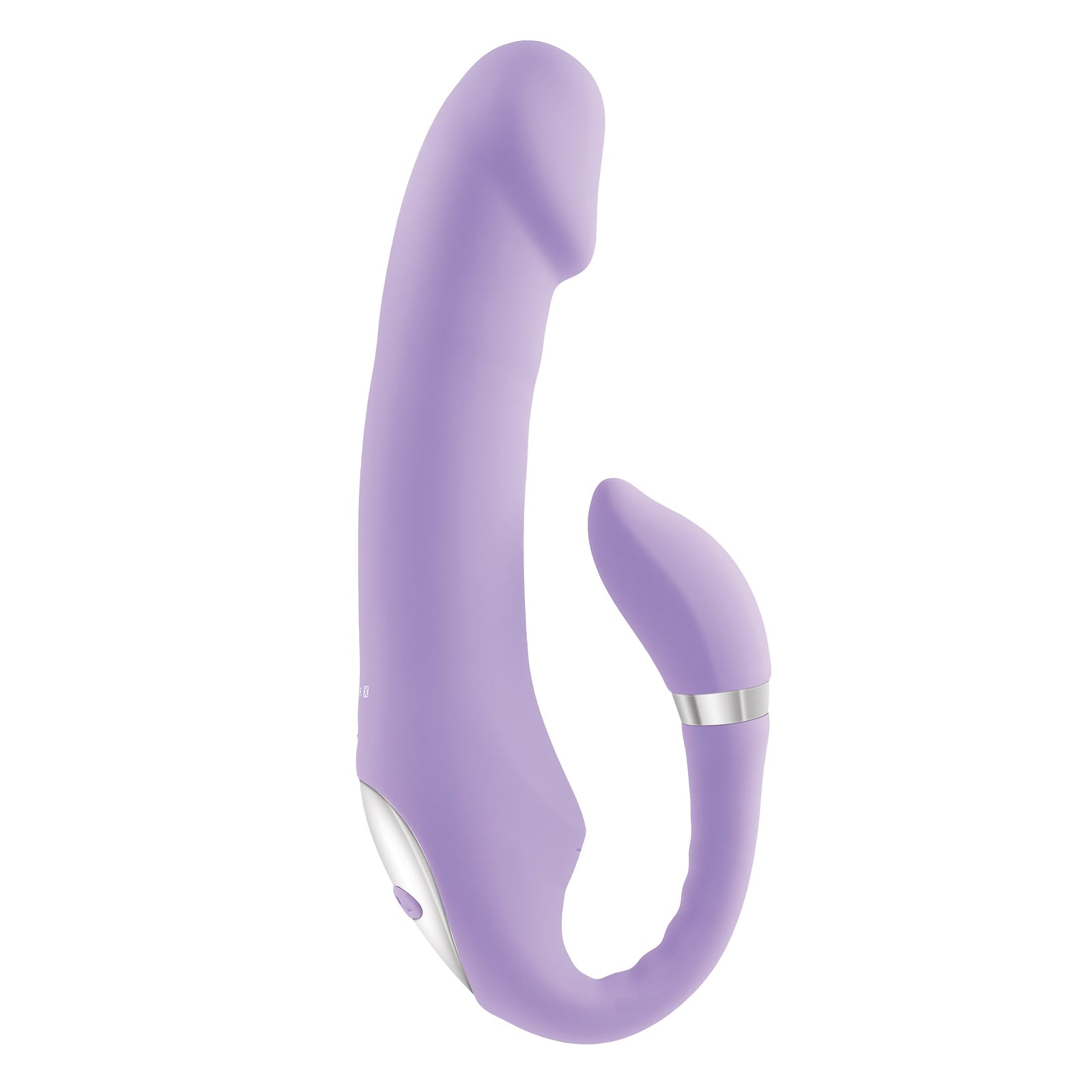 Evolved - Gender X Orgasmic Orchid Bendable C Shaped Vibrator (Purple) - Purple - Realistic Dildo w/o suction cup