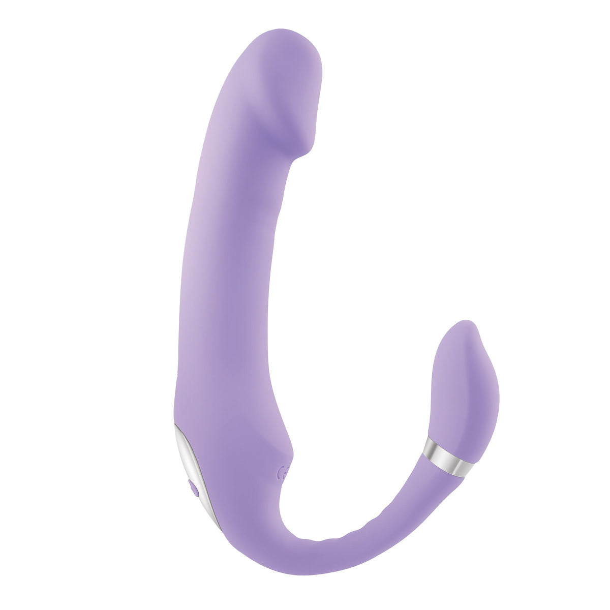 Evolved - Gender X Orgasmic Orchid Bendable C Shaped Vibrator (Purple) - Purple - Realistic Dildo w/o suction cup