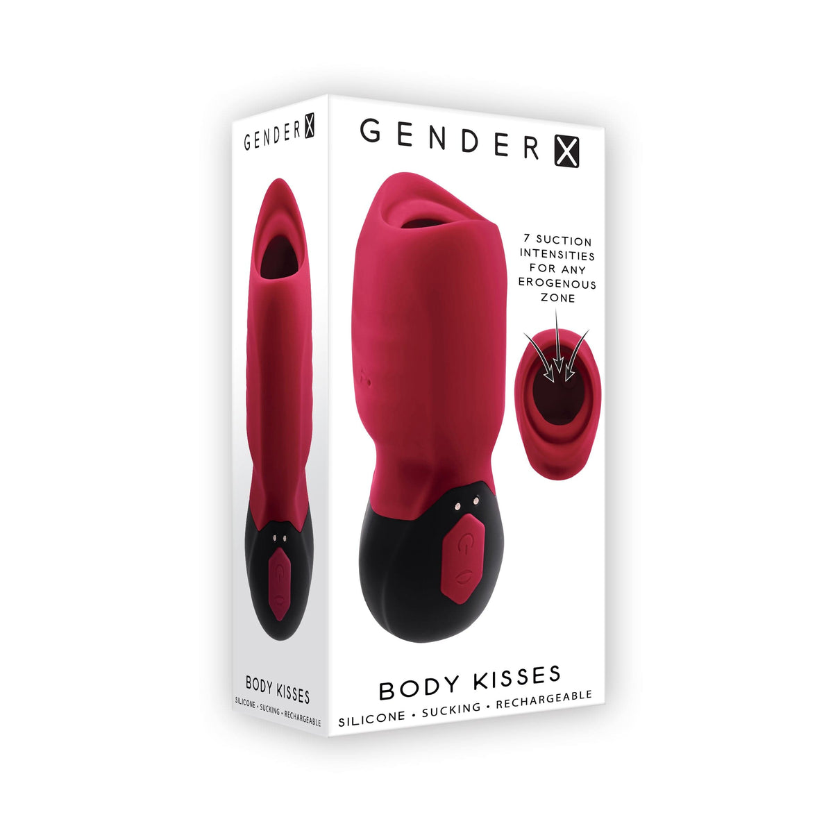 Evolved - Gender X Body Kisses Clit Massager (Red) Clit Massager (Vibration) Rechargeable 844477020211 CherryAffairs