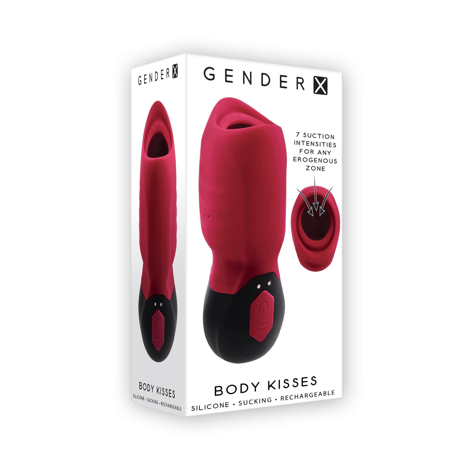 Evolved - Gender X Body Kisses Clit Massager (Red) Clit Massager (Vibration) Rechargeable 844477020211 CherryAffairs