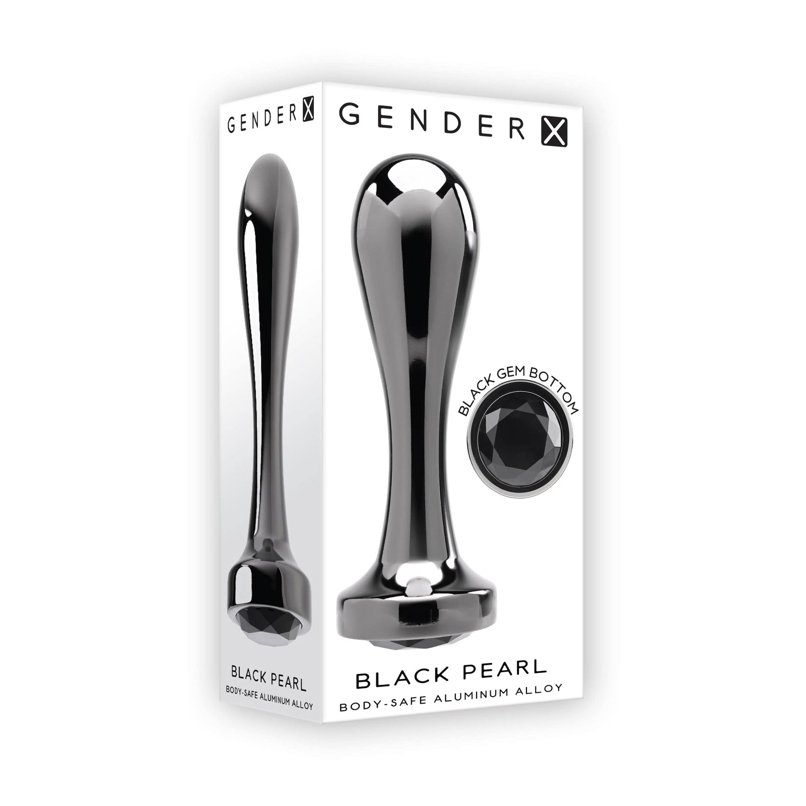 Evolved - Gender X Black Pearl Vibrating Anal Plug (Black) Anal Plug (Vibration) Rechargeable 844477020228 CherryAffairs