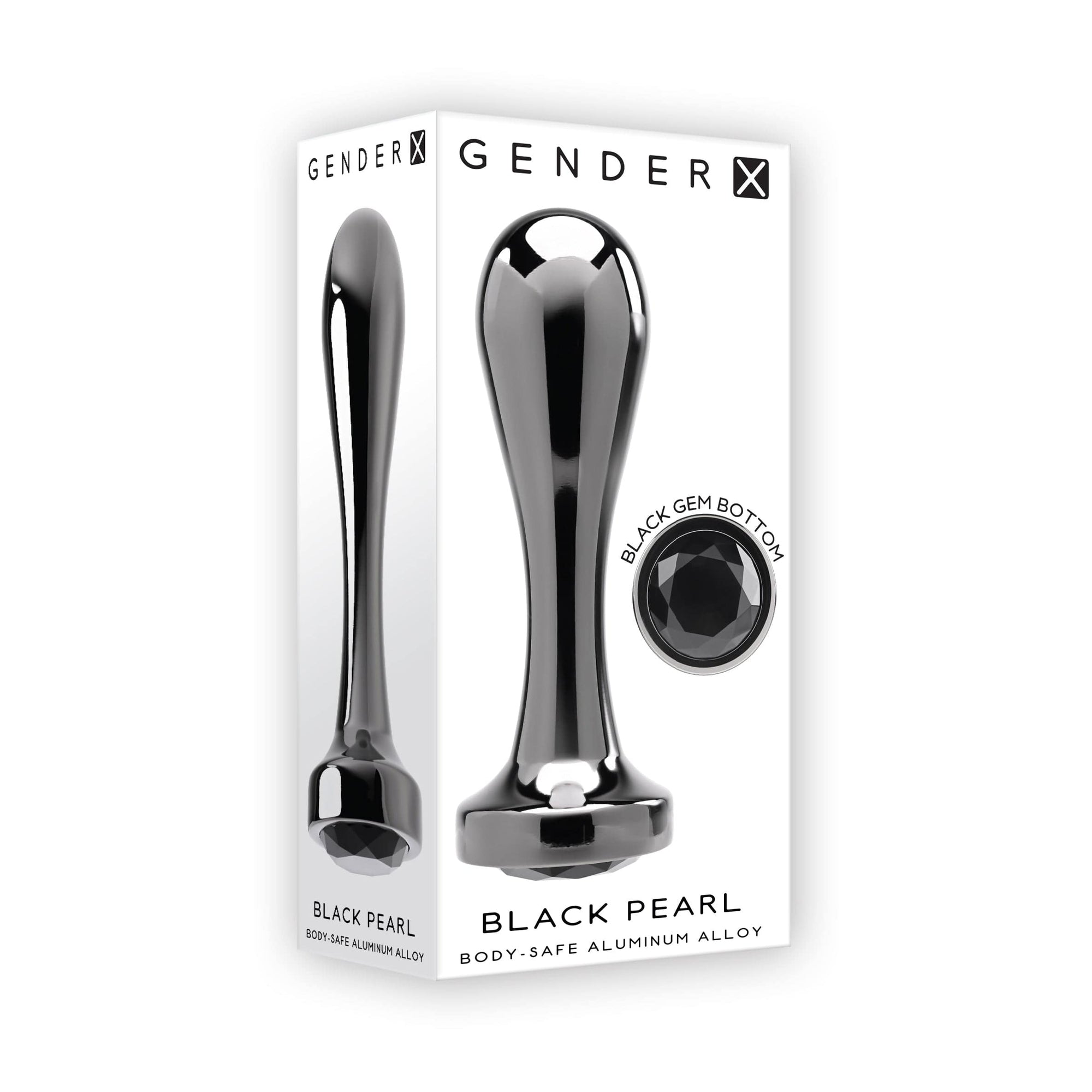 Evolved - Gender X Black Pearl Vibrating Anal Plug (Black) Anal Plug (Vibration) Rechargeable 844477020228 CherryAffairs