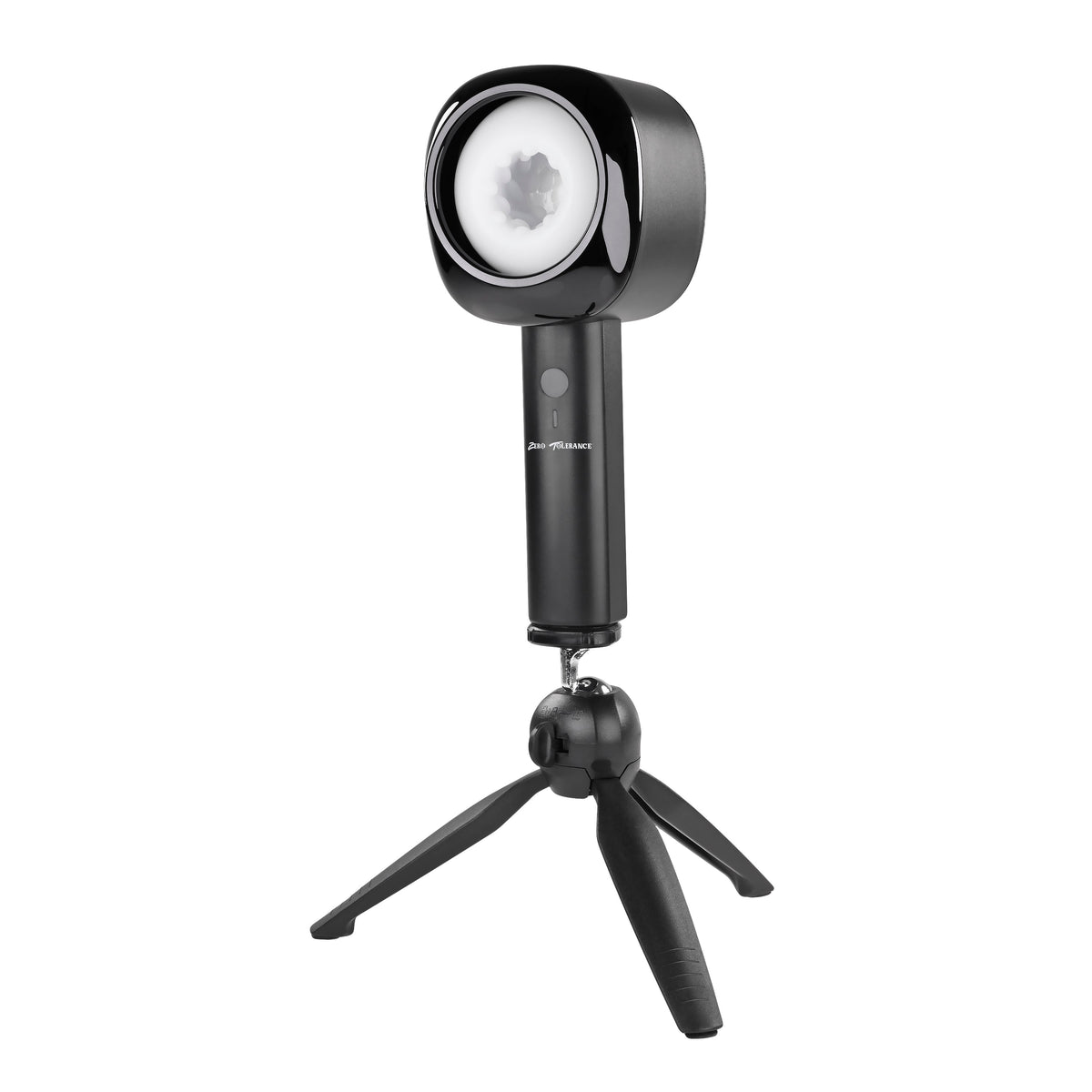 Zero Tolerance - Let It Slide Rechargeable Vibrating Nubbed Stroker (Black) - Black - Masturbator Soft Stroker