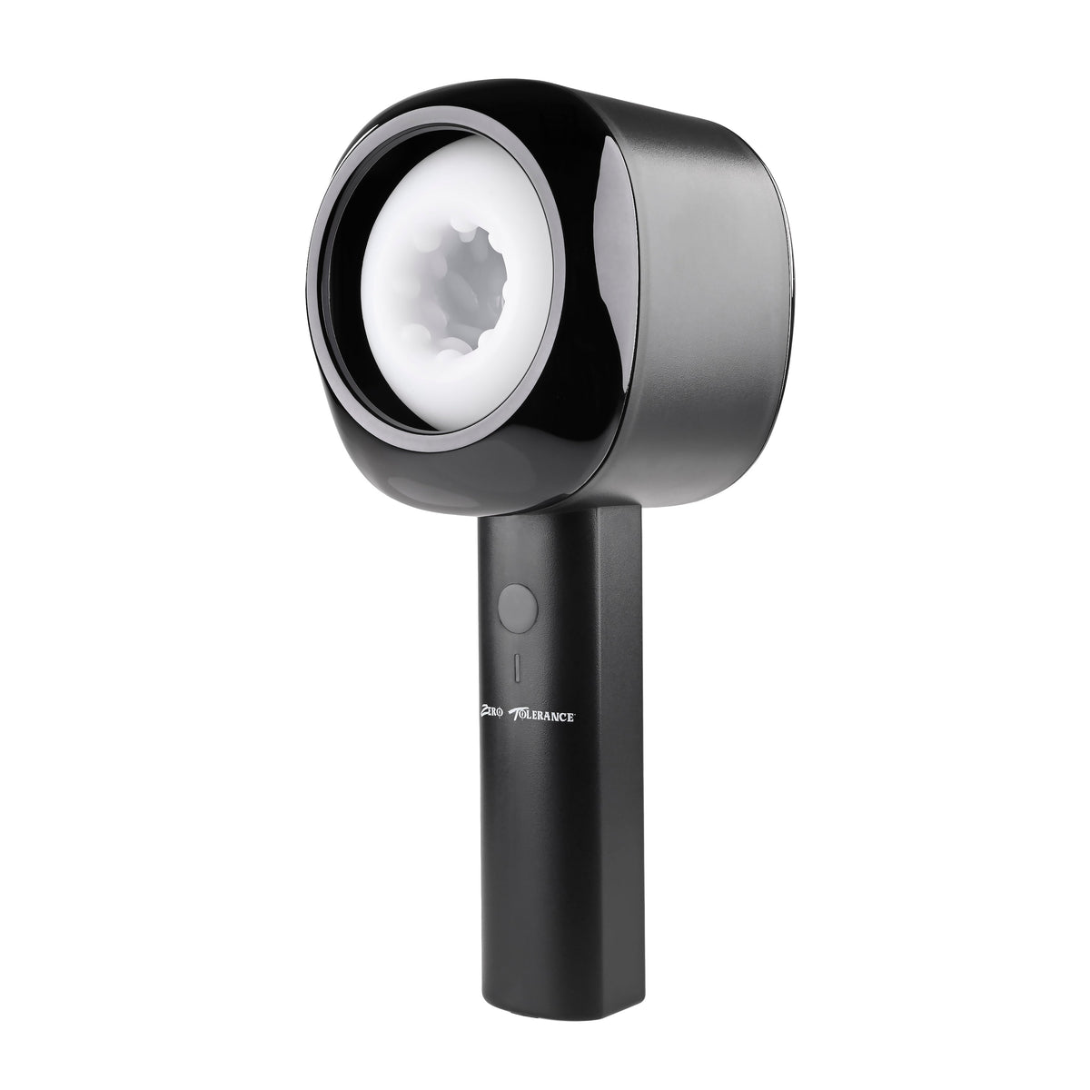 Zero Tolerance - Let It Slide Rechargeable Vibrating Nubbed Stroker (Black) - Black - Masturbator Soft Stroker