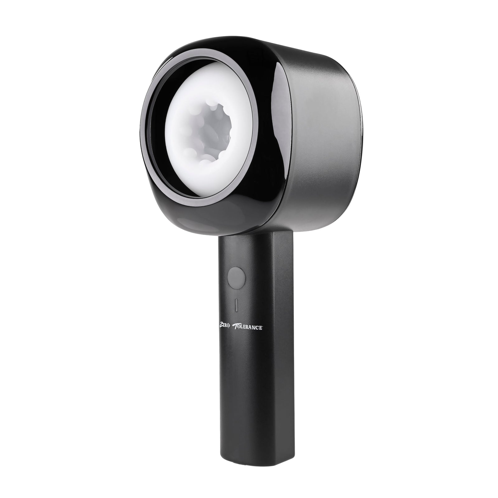 Zero Tolerance - Let It Slide Rechargeable Vibrating Nubbed Stroker (Black) - Black - Masturbator Soft Stroker