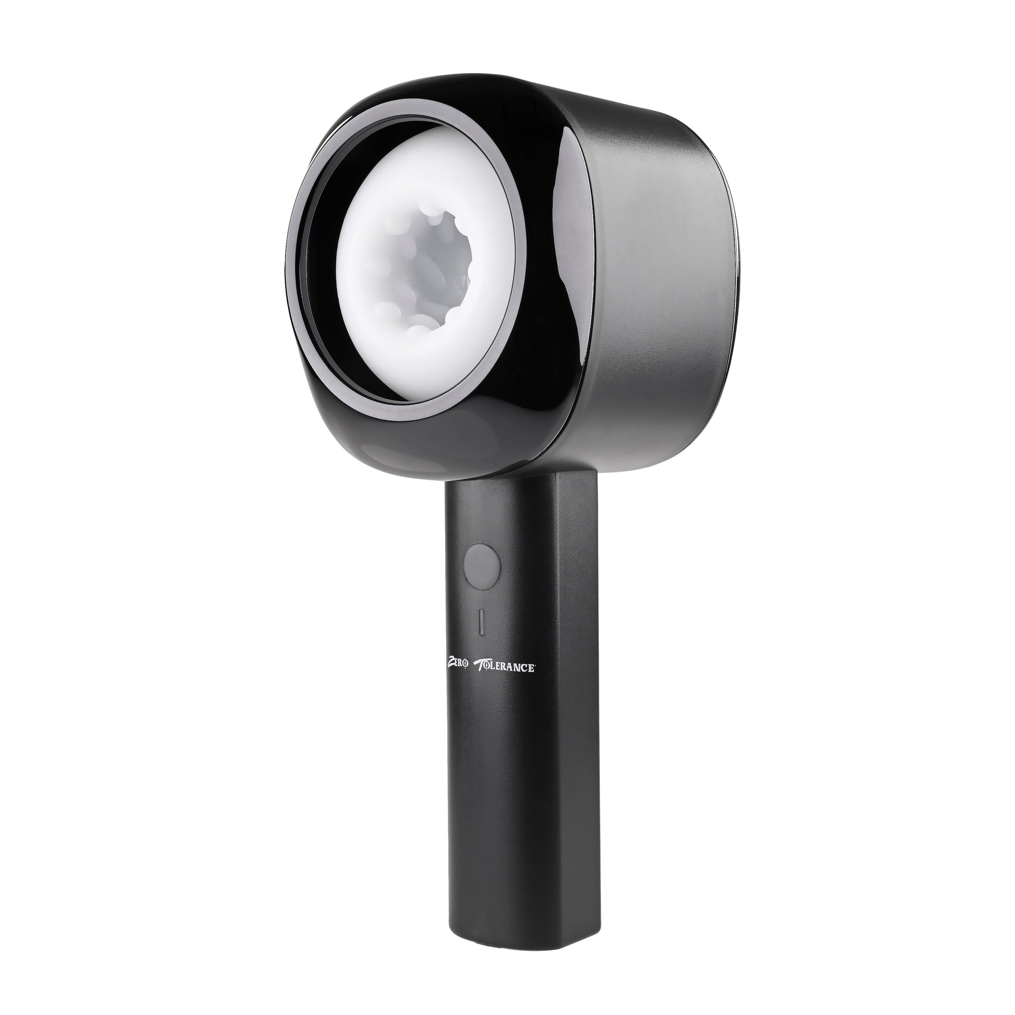 Zero Tolerance - Let It Slide Rechargeable Vibrating Nubbed Stroker (Black) - Black - Masturbator Soft Stroker