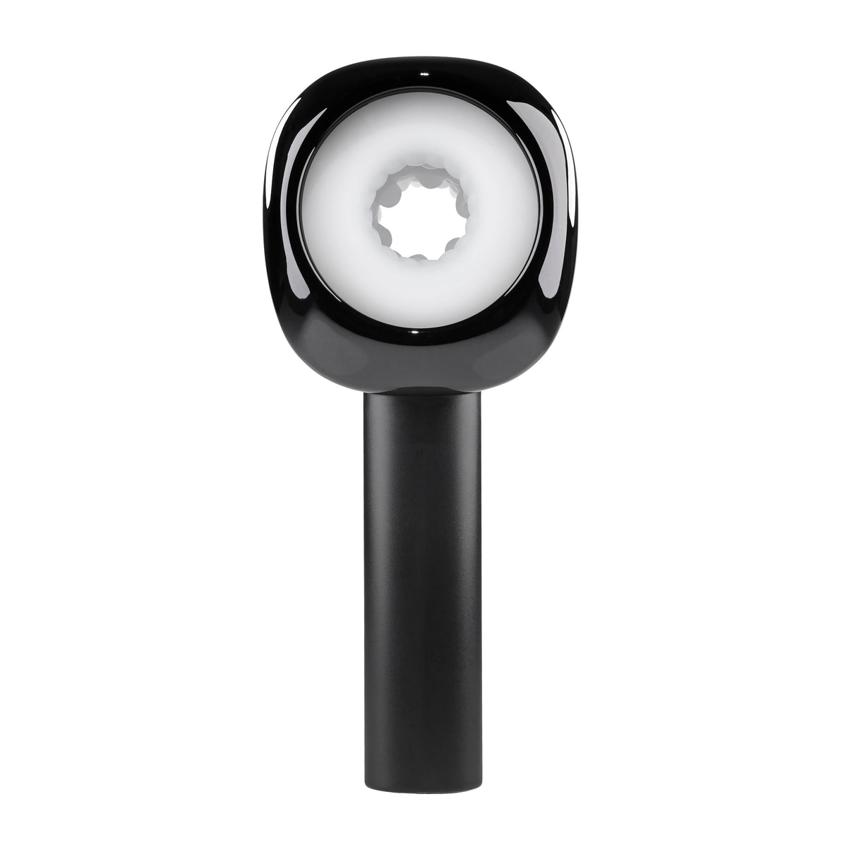 Zero Tolerance - Let It Slide Rechargeable Vibrating Nubbed Stroker (Black) - Black - Masturbator Soft Stroker