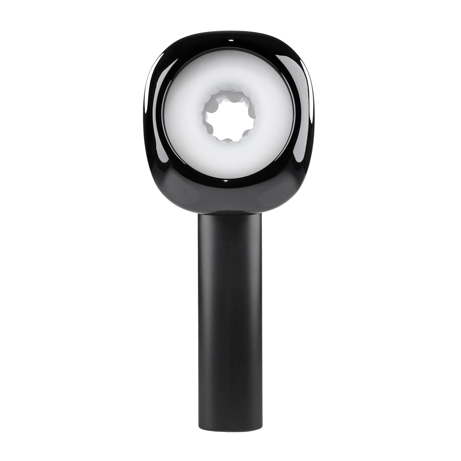 Zero Tolerance - Let It Slide Rechargeable Vibrating Nubbed Stroker (Black) - Black - Masturbator Soft Stroker