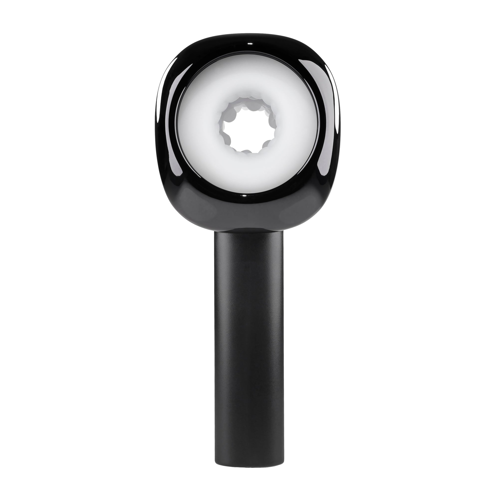 Zero Tolerance - Let It Slide Rechargeable Vibrating Nubbed Stroker (Black) - Black - Masturbator Soft Stroker