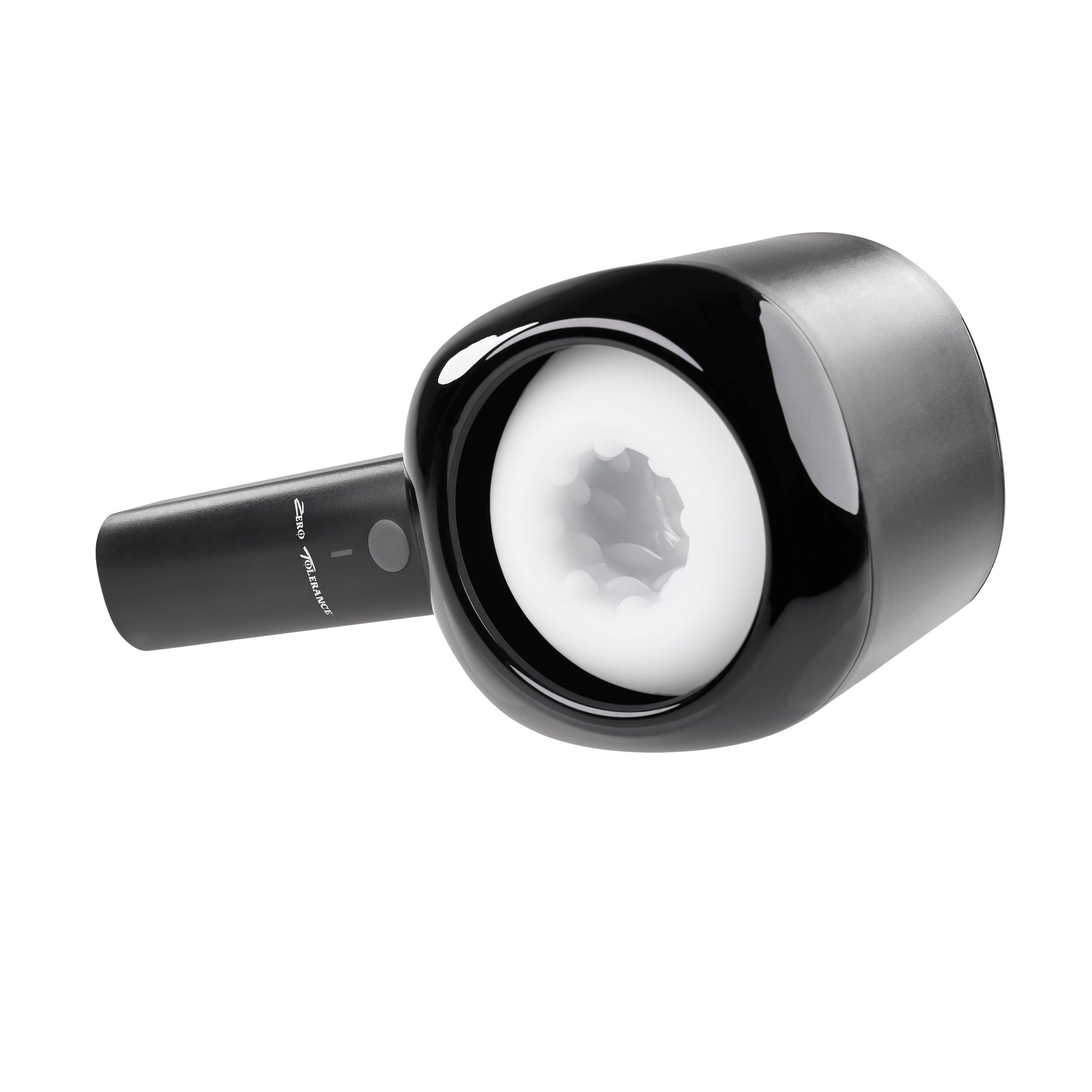 Zero Tolerance - Let It Slide Rechargeable Vibrating Nubbed Stroker (Black) - Black - Masturbator Soft Stroker