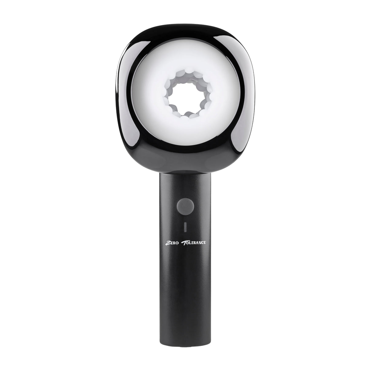 Zero Tolerance - Let It Slide Rechargeable Vibrating Nubbed Stroker (Black) - Black - Masturbator Soft Stroker