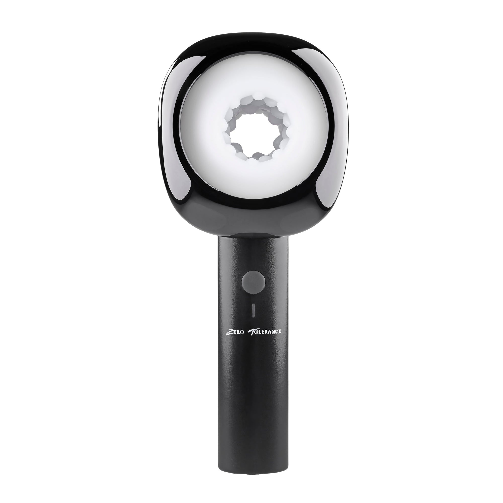 Zero Tolerance - Let It Slide Rechargeable Vibrating Nubbed Stroker (Black) - Black - Masturbator Soft Stroker