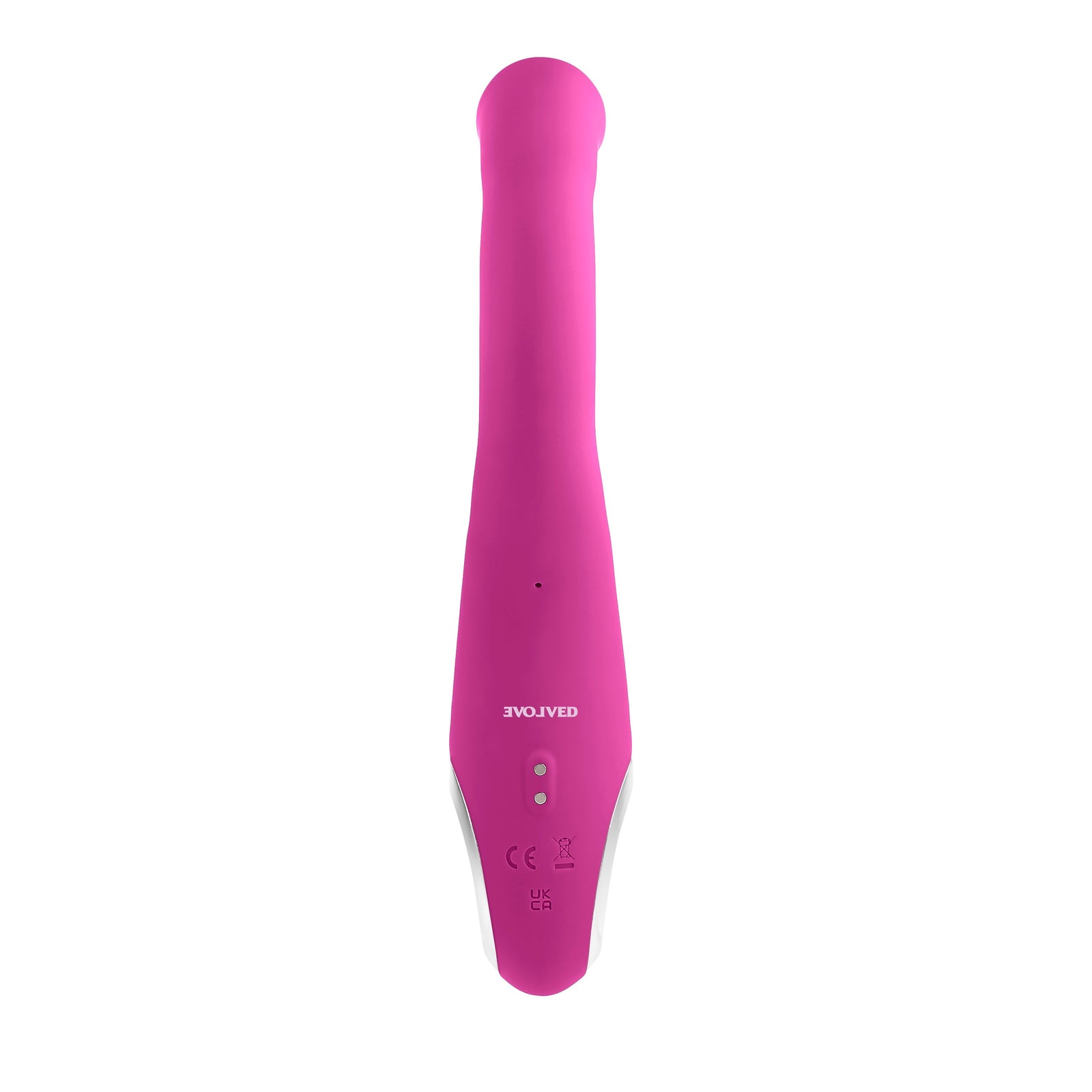 Evolved - Strike A Pose Flexible Clitoral Air Stimulator with Vibrating Dildo (Pink) - Pink - Clit Massager (Vibration)