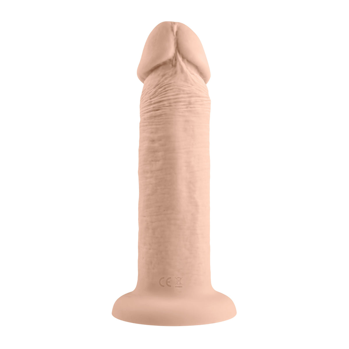 Evolved - Vibrating Realistic Dong 6’’ - Beige - Realistic Dildo with suction cup (Vibration) Rechargeable