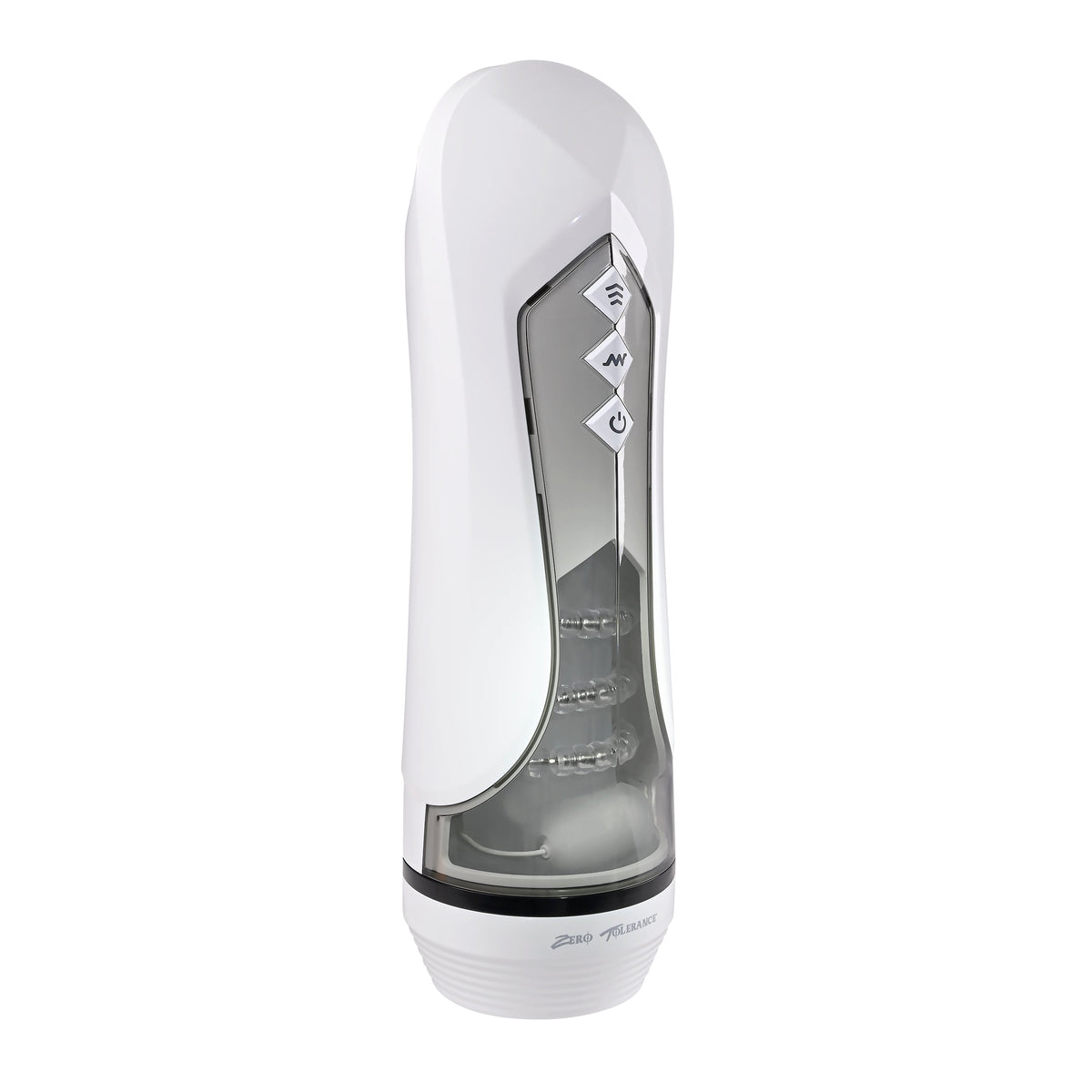 Zero Tolerance - Stroking Buddy Vibrating Stroker Masturbator (White) - White - Masturbator Soft Stroker (Vibration)