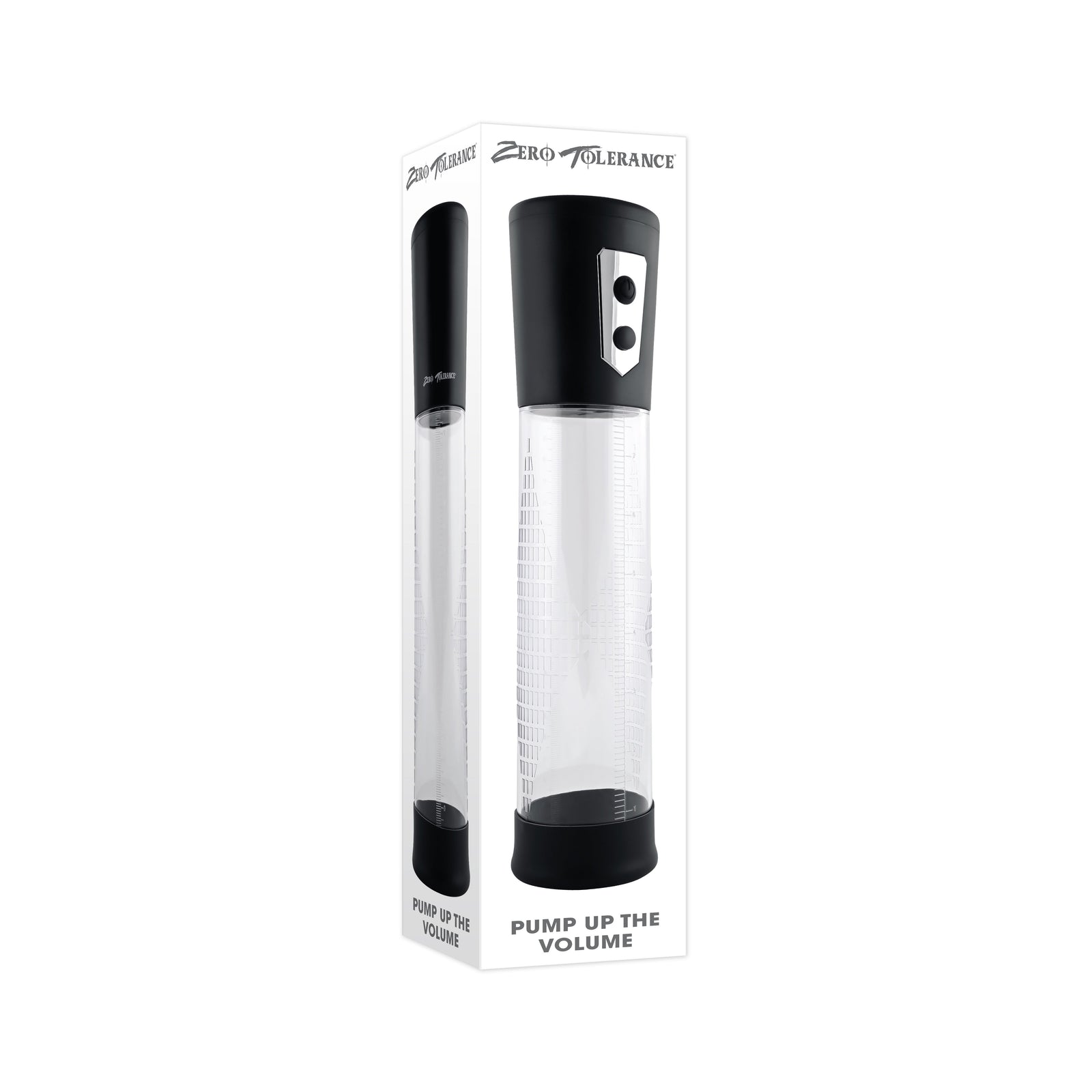 Zero Tolerance - Pump Up The Volume Penis Pump (Clear) - Clear - Penis Pump (Vibration) Non Rechargeable