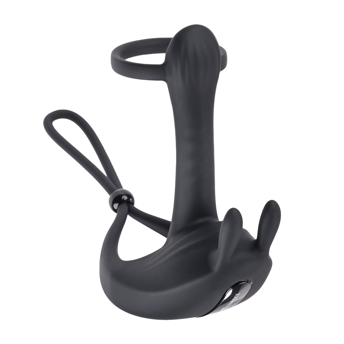 Zero Tolerance - Saddle Up Vibrating Penis Ring (Black) - Black - Silicone Cock Ring (Vibration) Rechargeable